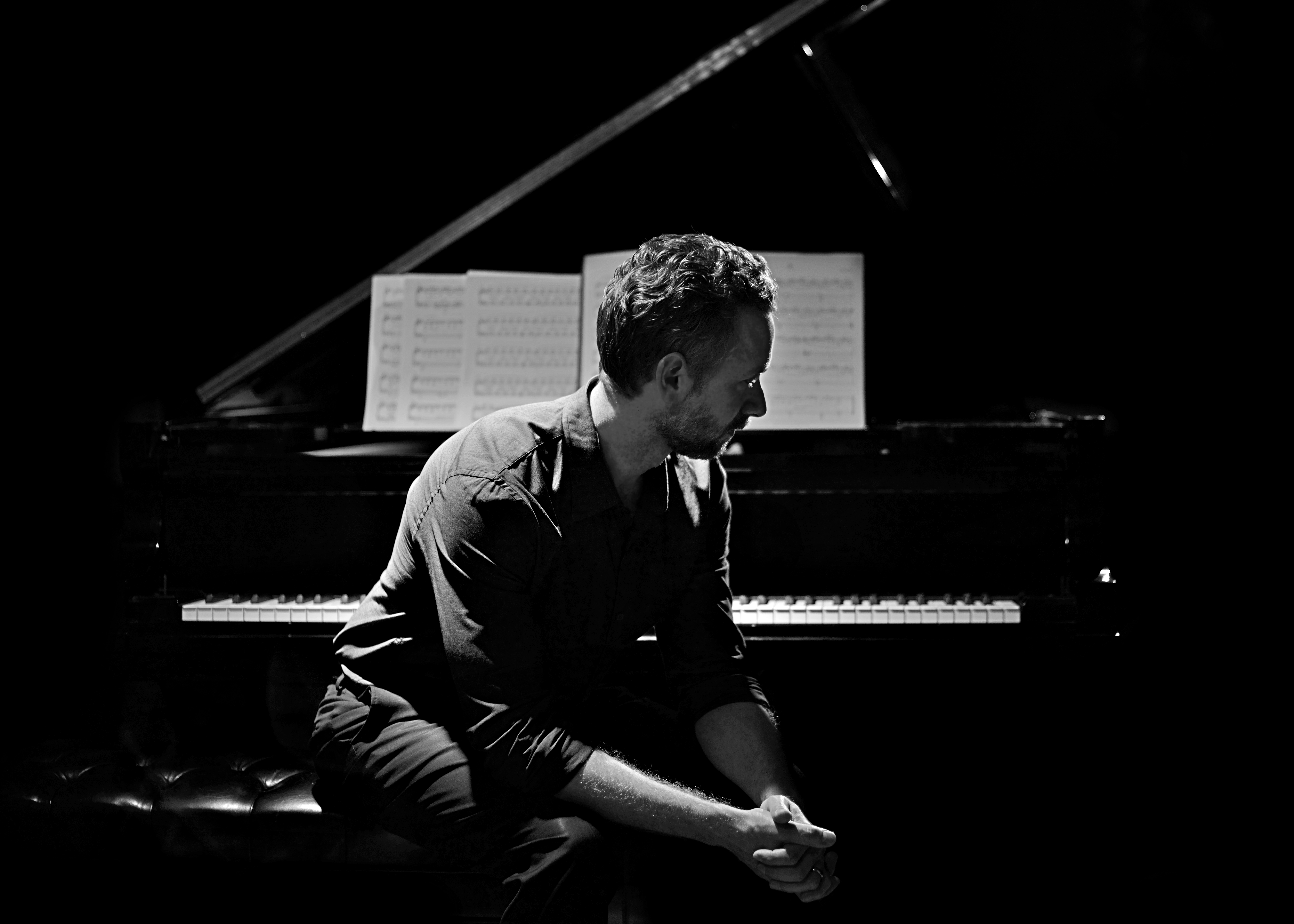 Justin Levitt at the piano
